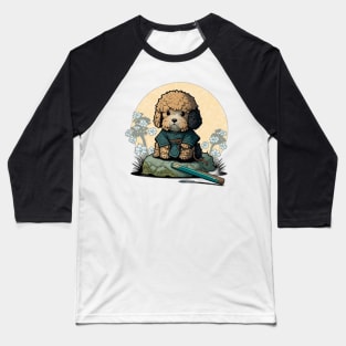 Adorable Samurai Irish Puppy Baseball T-Shirt